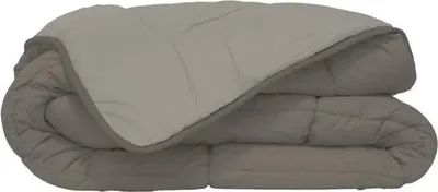 Image de Couette Chaude Microfibre, 220x240cm, 400g/m², Taupe & Lin, Toison d'Or
