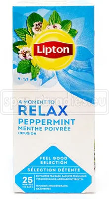 Produktbild von Lipton Kräutertee Pfefferminze Relax, 25er Pack