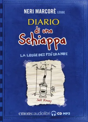 Zdjęcie produktu dla Dziennik nieudacznika. Prawo starszych w interpretacji Neriego Marcorè. Audiobook. Płyta CD w formacie MP3 (dla młodzieży)