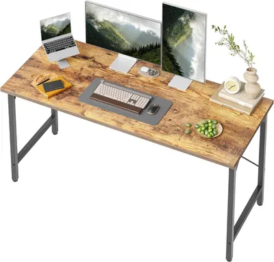 Zdjęcie produktu dla Biurko 120x48cm Biurko biurowe i komputerowe industrialny design drewniana metalowa rama