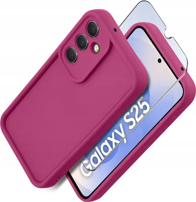 Immagine prodotto di Custodia in silicone opaco per Samsung S25 + Protezione in vetro per lo schermo 9H