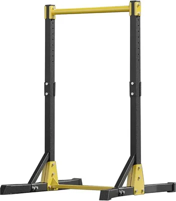 Imagen del producto de Barra de dominadas portátil, estación de calistenia, equipo de calistenia, barra de dominadas independiente para gimnasio en casa, estación de dominadas con capacidad de 180.4 kg y 11 niveles de ajuste