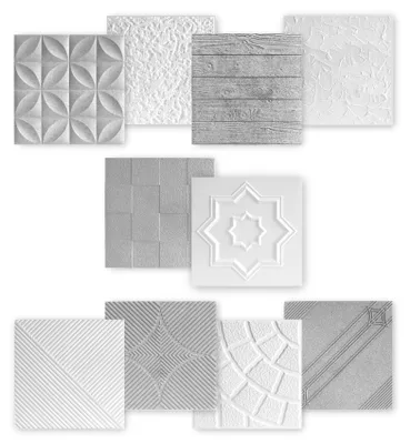 Produktbild von MARBET DESIGN 3D Wandpaneele Styropor 50x50cm Wandplatten Wandverkleidung in weiß & Betonoptik