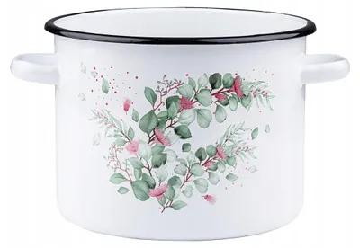 Produktbild von Emalia Rybnik Eukaliptus Emaille Topf 2L Induktion