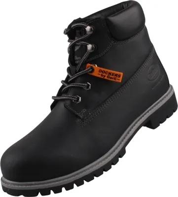 Produktbild von Dockers by Gerli Herren Leder Stiefel gefüttert Schwarz