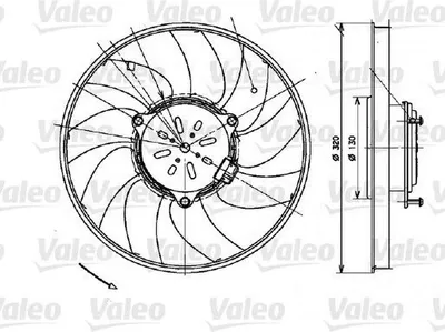 Produktbild von Valeo Lüfter, Motorkühlung  696082