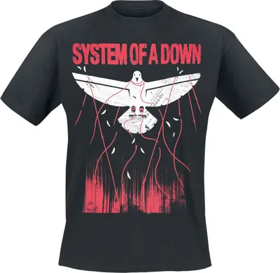 Produktbild von System Of A Down T-Shirt Herren Dove Overcome schwarz L
