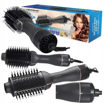 Produktbild von Esperanza Claudia Locken-Föhnbürste 1200 W 3 Gebläsestufen Für Jedes Haar
