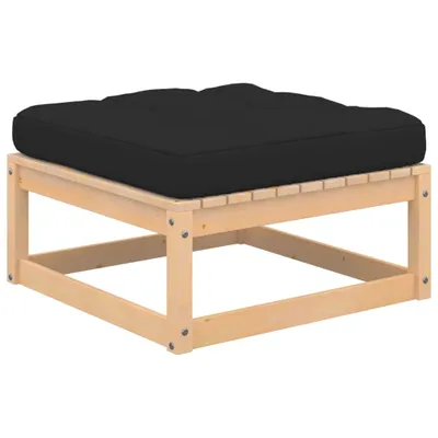 Produktbild von Garten-Fußhocker mit Kissen Massivholz Kiefer , Gartensofas Design 2024