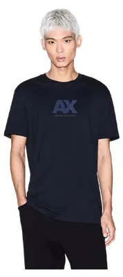 Immagine prodotto di Maglietta da uomo Armani Exchange nera con stampa Autunno/Inverno: Taglia - L Taglia: L