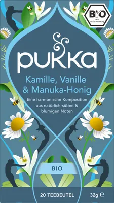 Produktbild von Pukka - -Kräutertee "Kamille, Vanille & Manuka-Honig" - 20 Teebeutel