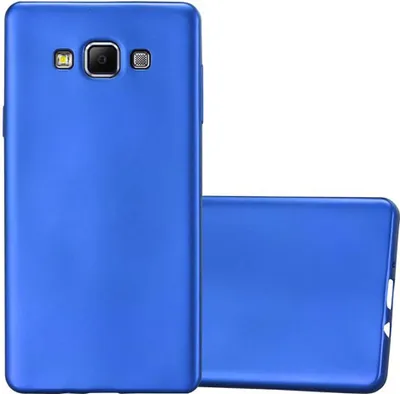 Produktbild von Cadorabo Schutzhülle für Samsung Galaxy A7 2015 Hülle in Blau Handyhülle TPU Silikon Etui Cover Case
