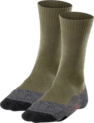Produktbild von Pánské ponožky FALKE 2 Pack - Trekingové ponožky TK2, tlumící, Merino Wool Mix Olive Green 46-48