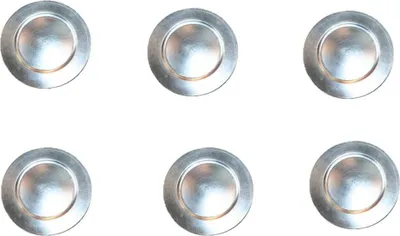 Produktbild von Silber Teller 6er Set Platzteller aus Kunststoff 33 cm Vintage-Look