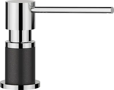 Produktbild von BLANCO LATO Spülmittelspender SILGRANIT-Look zweifarbig anthrazit/chrom
