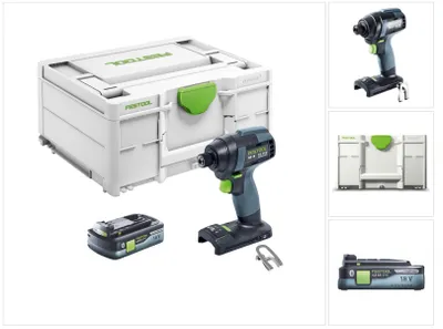 Produktbild von Festool TID 18 Basic-4,0 Akku Schlagschrauber 18 V 180 Nm 1/4" ( 577054 ) + 1x Akku 4,0 Ah + Systainer - ohne Ladegerät