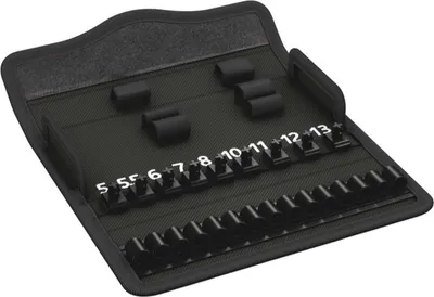 Produktbild von Wera 9419 Textile Box 8100 SA Zyklop Metal Switch, leer, Schwarz, Textil, China, 185 mm, 80 mm, 38 mm