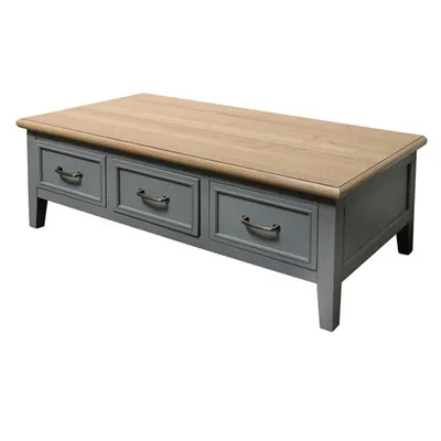 Produktbild von Couchtisch FARMHOUSE grau braun Wohnzimmertisch Landhausmöbel modern