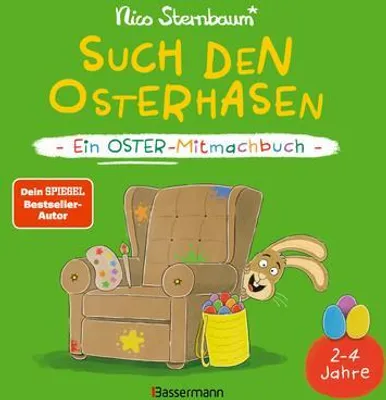 Produktbild von Such den Osterhasen. Ein Oster-Mitmachbuch. Zum Schütteln, Schaukeln, Pusten, Klopfen und sehen, was dann passiert. Von 2 bis 4 Jahren