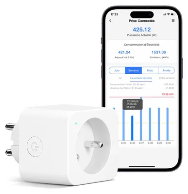 Zdjęcie produktu dla Inteligentna wtyczka WLAN Meross – zdalne sterowanie i oszczędność energii