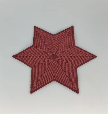 Image de Sander Berneck Stern 100% Polyester 23cm rot
