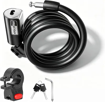 Productafbeelding van Kabelslot 12 mm - Met 2 sleutels - Automatische vergrendeling
