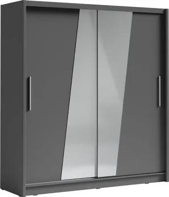 Produktbild von Kleiderschrank mit Spiegel 200 cm CHOCONTA 2 - Graphit