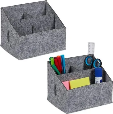 Immagine prodotto di Organizer da scrivania in feltro, 2 pz