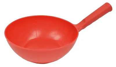 Produktbild von SCHÖPFKELLE RUND 1,5 L, ROT 360 X ø 220 X 80 MM