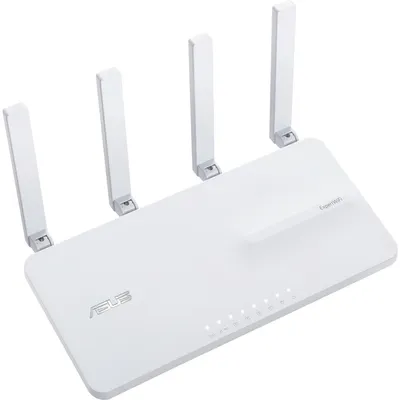 Produktbild von ASUS EBR63 – Expert WiFi - Wi-Fi 6 (802.11ax) - Dual-Band (2,4 GHz/5 GHz) - Eingebauter Ethernet-Anschluss - Weiß - Tabletop-Router