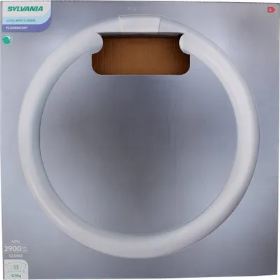 Zdjęcie produktu dla Sylvania 01967 T9 Circline 40 W 840 – świetlówka w kształcie pierścienia, 40 W, 3200 lm, 4000 K, klasa efektywności energetycznej A