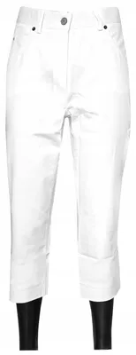 Produktbild von Damen-Arzthose für Arztpraxen, 3/4-lang, weiß, Größe 44