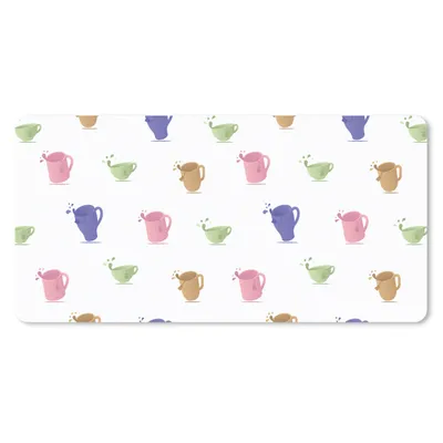 Produktbild von MuchoWow® Mauspad Mousepad Muster - Tee - Teetasse 60x30 cm - Mousepads - Maus Mat - Pad - Mausunterlage - Nachhaltig
