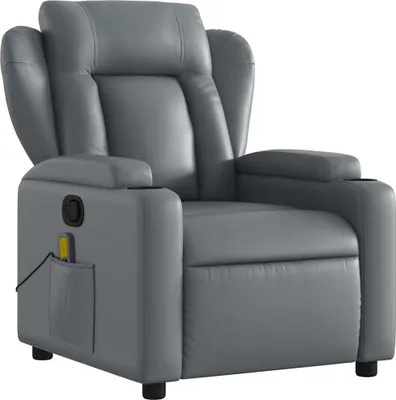 Obrázok produktu pre masážne kreslo vidaXL Grey Imitácia kože