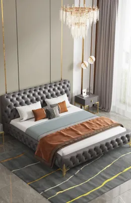 Immagine prodotto di Letto Chesterfield Tappezzeria Design Letti matrimoniali Hotel Letti Hotel Nuovo