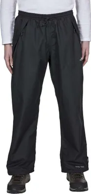 Produktbild von Trespass Toliland Regenhose, Schwarz XL, wasserdicht, atmungsaktiv & winddicht