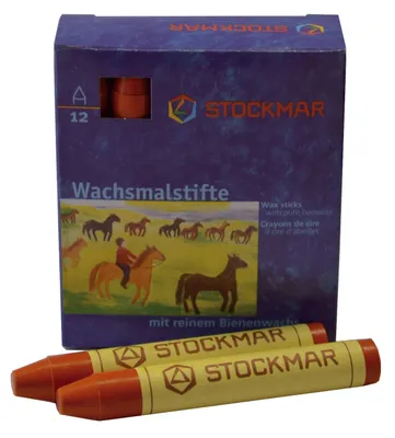 Produktbild von Stockmar 330-03 Wachsmalstifte - orange - 12 Stifte