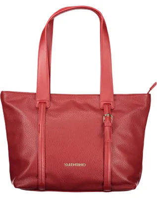 Produktbild von rote Schultertasche für Damen mit Recycling-Details