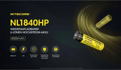 Immagine prodotto di Batteria Nitecore NL1840HP 3,6V 4000mAh