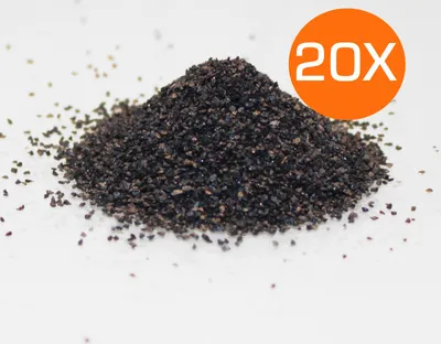 Produktbild von Strahlmittel Korund wiederverwendbar 20 Sack à 25 kg, Korngröße 0,8-1,2 mm
