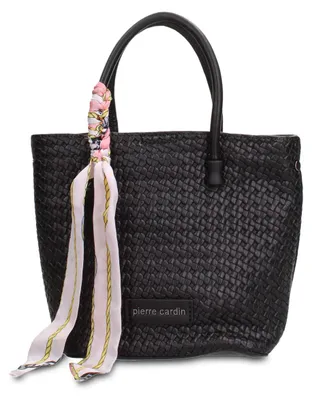 Produktbild von Damenhandtasche, , geflochten, braun, Pierre Cardin