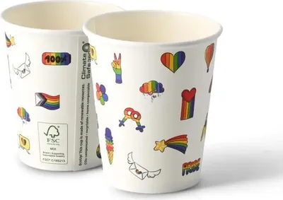 Produktbild von Streubecher „Pride“ 250 ml, 50 Stück