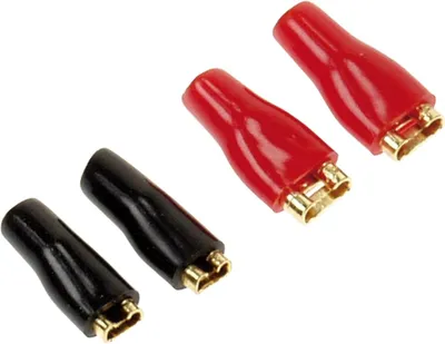 Immagine prodotto di Presa piatta 2 x 2,8 mm nero / 2 x 4,8 mm rosso