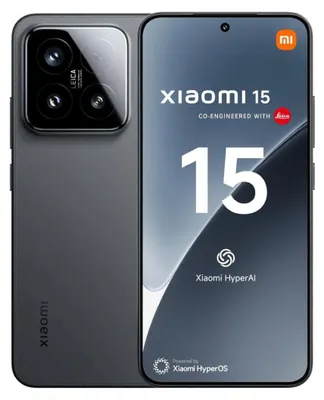 Image de Xiaomi 15, 16,1 cm (6,36"), 2670 x 1200 pixels, 12 Go, 256 Go, 50 MP, noir