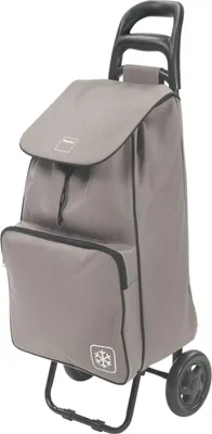 Produktbild von METALTEX 415280009 Shopping - Trolley KROKUS 50 Liter, braun, mit Kühltasche / Einkaufswagen / Rollwagen