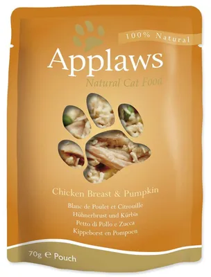 Obrázok produktu pre Applaws Chicken Breast with Pumpkin, Dospelý, Kuracie mäso, Tekvica, 70 g