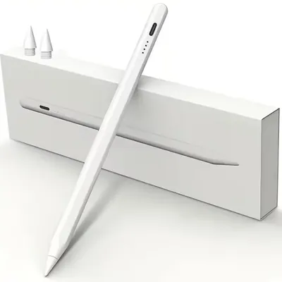 Obrázek produktu pro Stylus pro iPad, USB-C, aktivní perokreslo, tabletový stylus, digitální pero, kompatibilní s iPad Air, Pro, Mini, bílá barva