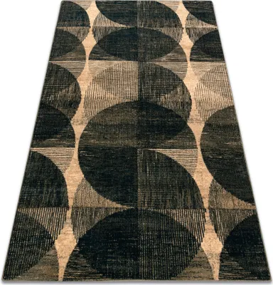 Zdjęcie produktu dla Dywan wełniany OMEGA FADO geometryczny jadeit zielony 235x350 cm