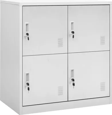Zdjęcie produktu dla vidaXL Szafki skrytkowe 5 szt. Jasnoszare 90x45x92,5 cm stalowe