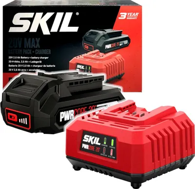 Produktbild von Skil 20V Starterkit, 1x3107AA 2,0 Ah Akku + 3122 AA 2,4 A Ladegerät
